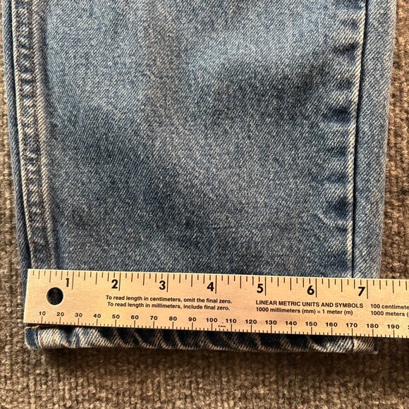 L.L. Bean Vintage Blue Straight Leg 5 Pocket Denim Jeans Women's Size 16 Reg - Picture 9 of 11